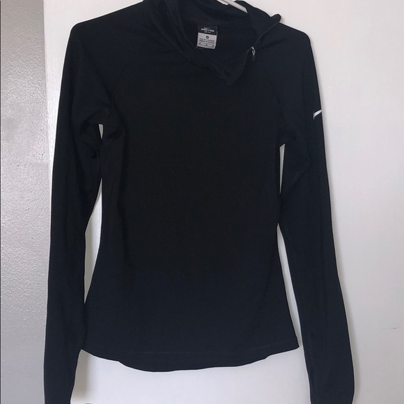 Nike Tops - Nike long-sleeved Black Dri-fit running top